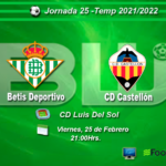 J-25 Betis Deportivo vs CD Castellón