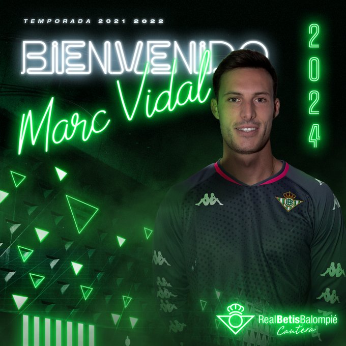 Marc Vidal, el primer refuerzo del Betis Deportivo | Betisweb